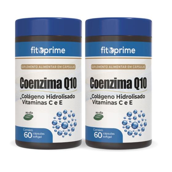 Imagem de Kit 2 Coenzima Q10 Com Colágeno Vitaminas C e E 60 Cápsulas Fitoprime