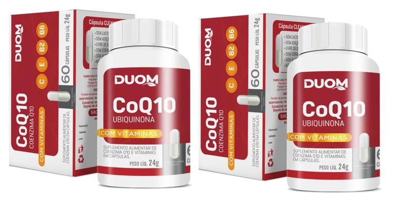 Imagem de Kit 2 Coenzima Q10 + Vit C E B2 B6 com 60 Cápsula - Duom
