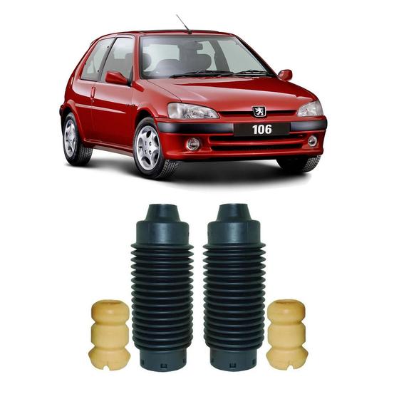 Imagem de Kit 2 Coifa + Batente Parcial Dianteiro Peugeot 106 1992-2001