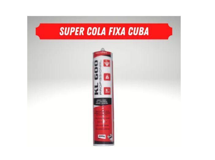 Imagem de Kit 2 Colas Adesiva Kl 600 Cuba Louça Inox Pedra Granito