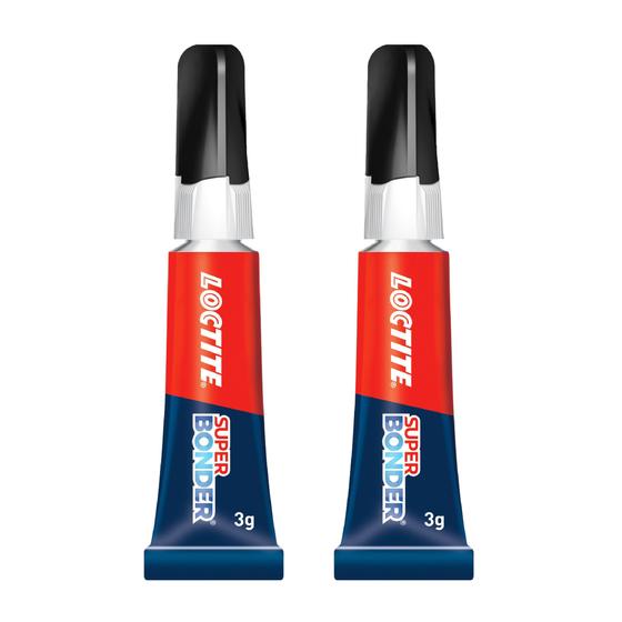 Imagem de Kit 2 Colas Super Bonder 3g Original Loctite Multiuso Ultra Forte Instantânea Resistente