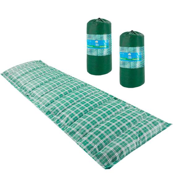 Kit 2 Colchonete Multiuso Solteiro Ginastica Yoga Exercício Academia Camping Xadrez 190x60cm - Emcompre Menor preço em Kit 2 Colchonete Multiuso Solteiro Ginastica Yoga Exercício Academia Camping Xadrez 190x60cm - Emcompre
