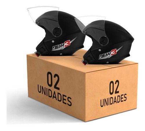 Kit 2 Com Capacetes Para Moto Barato Masculino New Liberty 3 Preto-fosco Tamanho 58 Menor preço em Kit 2 Com Capacetes Para Moto Barato Masculino New Liberty 3 Preto-fosco Tamanho 58