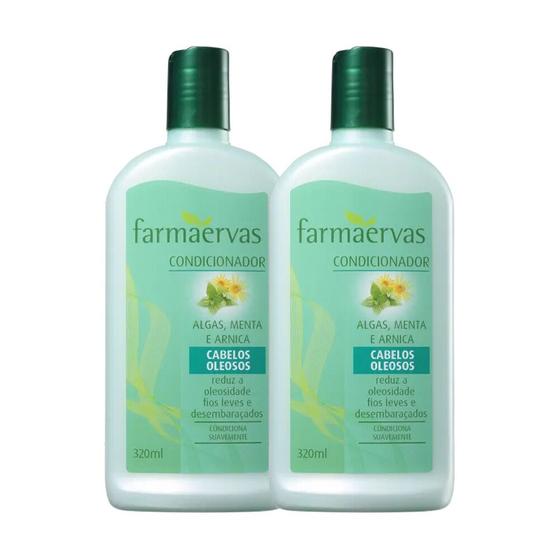 Imagem de Kit 2 Condicionadores 320ml Algas Menta e Arnica Farmaervas