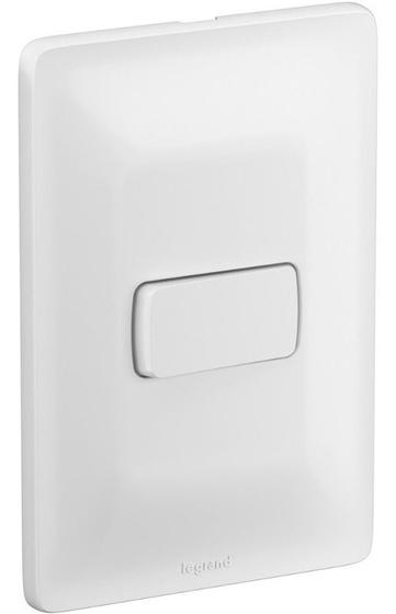 Imagem de KIT 2 Conjunto 1 Interruptor Simples 4x2 Branco Pial Zeffia