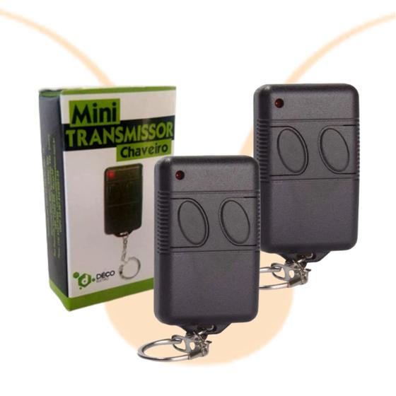 Imagem de Kit 2 Controle Remoto 433mhz Mini Transmissor 2 Canais