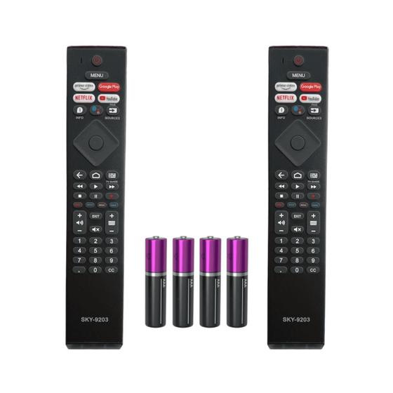 Imagem de Kit 2 Controle Remoto Para TV Philips Smart UHD 4K LED