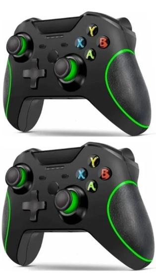 Imagem de Kit 2 Controles Compatível Xbox One Series E Pc C/ Fio