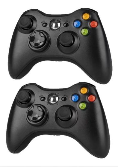 Kit 2 Controles Kapbom Compatível Xbox 360 Sem Fio Menor preço em Kit 2 Controles Kapbom Compatível Xbox 360 Sem Fio