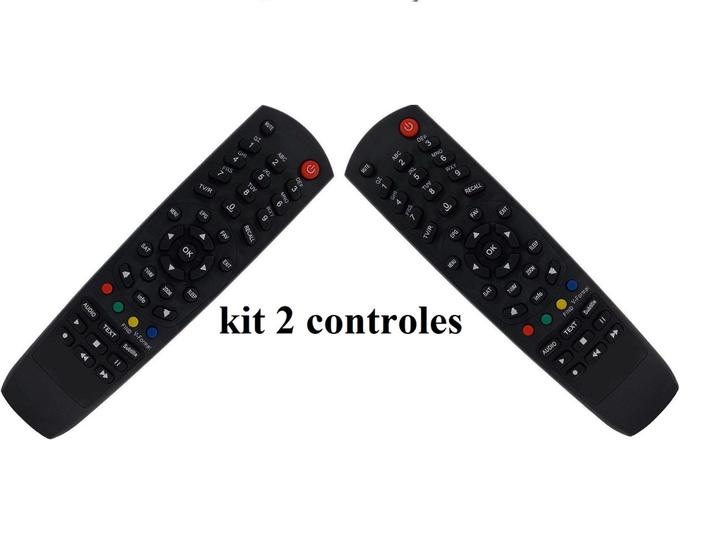 Imagem de kit 2 Controles Remoto para Receptor Tocombox PFC HD