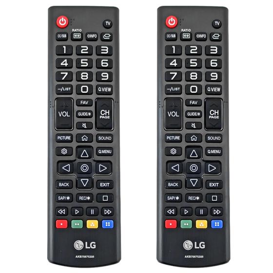 Imagem de Kit 2 Controles Remotos Monitor/Tv Lg - Akb75675305