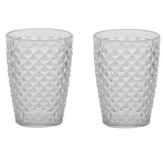 Imagem de Kit 2 Copos de Plástico Cristalino 500 ML Linha Luxxor 1141 Paramount
