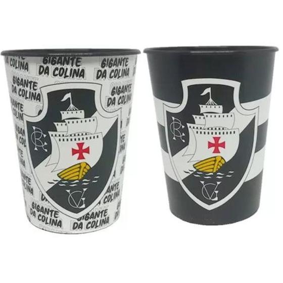 Imagem de Kit 2 Copos De Plástico Vasco Gigante Da Colina 450ml