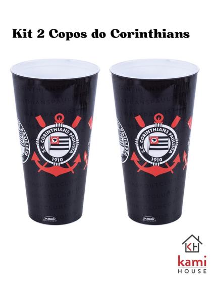 Imagem de Kit 2 Copos do Corinthians 700ml Oficial - Plasutil