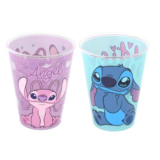 Imagem de Kit 2 Copos Lilo Stitch 280ml Estampa Sortida Plasútil