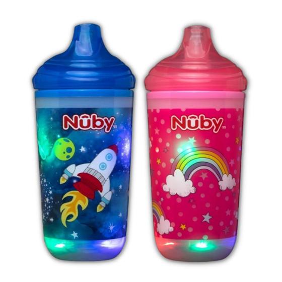 Imagem de Kit 2 Copos Pisca-Pisca Térmico Bico Rigido 300Ml Nuby