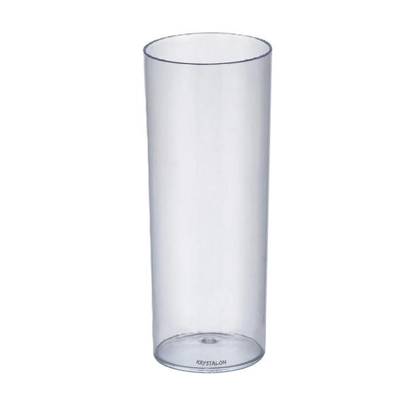 Imagem de Kit 2 Copos Tubo 300 Ml Transparente Krystalon Em Acrílico