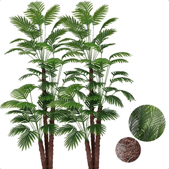 Imagem de Kit 2 Coqueiros Grande Árvore Artificial Sem Vaso Decorativo
