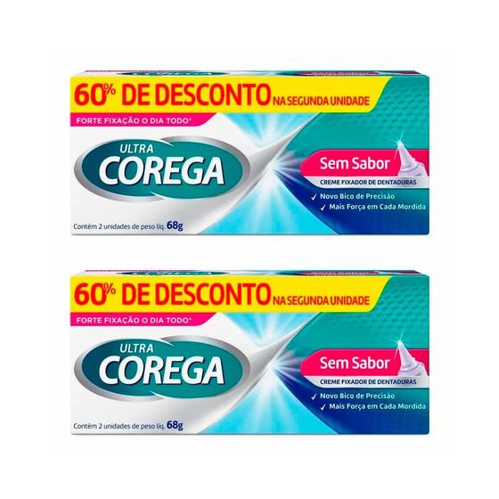 Imagem de Kit 2 Corega Ultra Creme 68g 2Unidades Cada