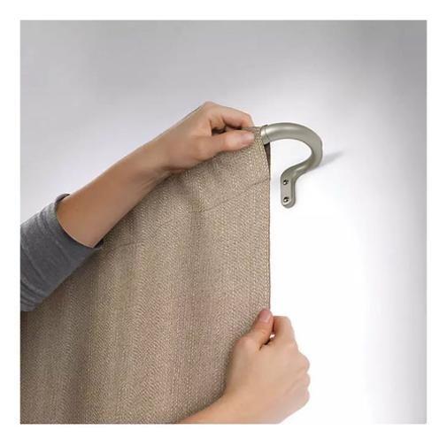 Imagem de Kit 2 Cortinas Blackout Importadas Bege - 127X0,33X213,36Cm