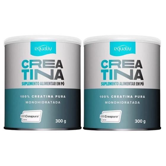 Imagem de Kit 2 Creatina 100% Monohidratada Creapure Equaliv 300G