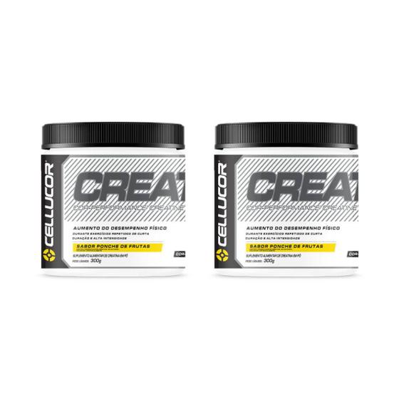 Imagem de Kit 2 Creatina Saborizada Cor-Performance Creatine 300g Cellucor