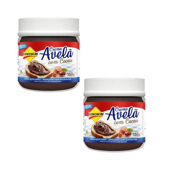 Imagem de Kit 2 Creme de Avelã Com Cacau Lowçucar Zero Açúcares 150g