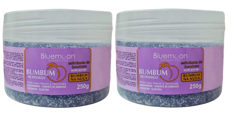 Imagem de Kit 2 Creme de Massagem BumBum de Pêssego 250g - Bluemoon