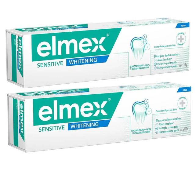 Imagem de Kit 2 Creme Dental Elmex Whitening Sensitive 110g - Elmex