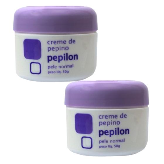 Imagem de Kit 2 Creme Facial De Pepino Pele Normal 50G - Pepilon