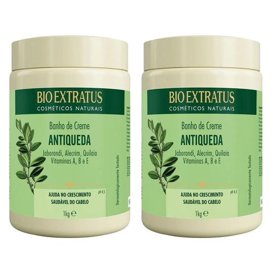 Imagem de Kit 2 Cremes De Tratamento Bio Extratus Jaborandi Antiqueda 1Kg