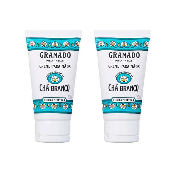 Imagem de Kit 2 Cremes Para Mãos Chá Branco 50ml Granado Terrapeutics