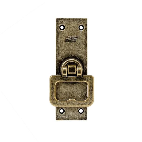 Imagem de Kit 2 Cremona Retangular Zamak Ouro Velho 8370 - Loth