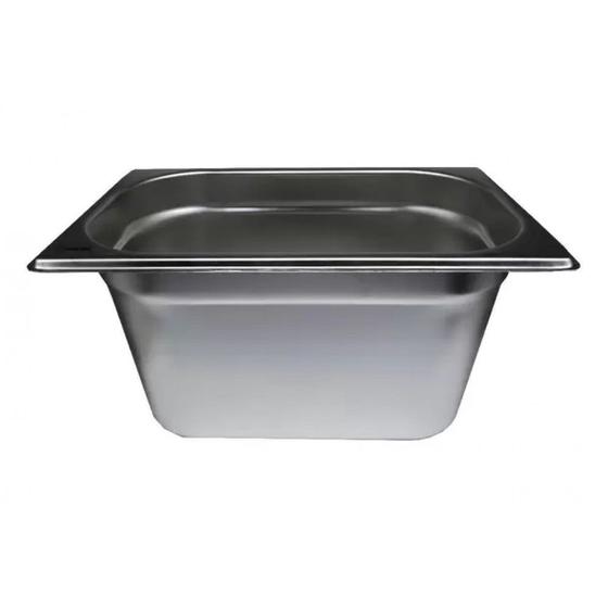 Imagem de kit 2 Cubas Gastronômica Inox GN 1/4 x 150mm (265x162mm) - Brasinox