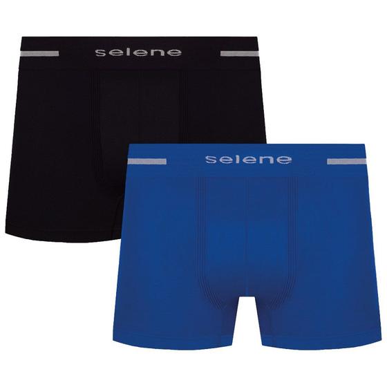 Kit 2 Cueca Box Boxer Microfibra Selene Masculina Original Cueca Magazine Luiza 8582