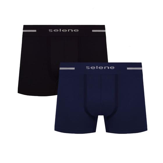 Kit/2 cueca boxer selene 11150.001 sem costura t. p/eg Menor preço em Kit/2 cueca boxer selene 11150.001 sem costura t. p/eg