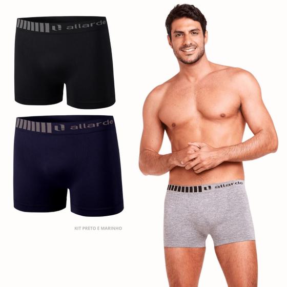 Imagem de Kit 2 Cuecas Boxer Masculina Sem Costura Confortável Allarde Trifil - CK4103