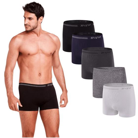 Imagem de Kit 2 Cuecas Boxer Masculina Trifil Microfibra  Sem Costura CE 0277