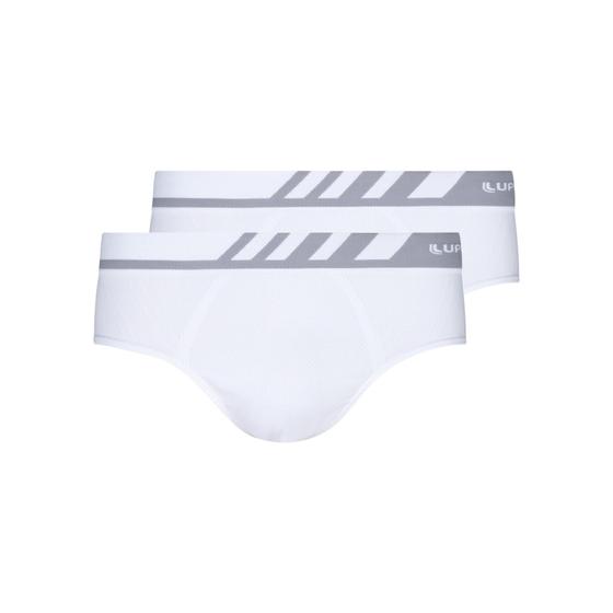 Imagem de Kit 2 Cuecas Masculina Slip Lupo Microfibra Adulto Sem Costura Original Branco P-XG