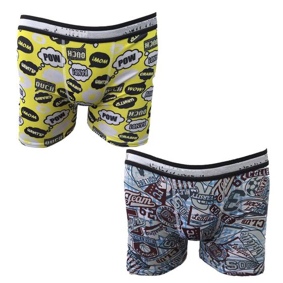 Imagem de Kit 2 Cuecas Modelo Short Boxer Masculna Moda Íntima