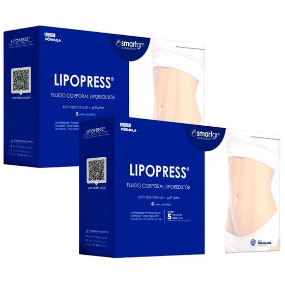 Imagem de Kit 2 Cx Smart Lipo press Liporedutor - 5 x 10ml - Smart Gr