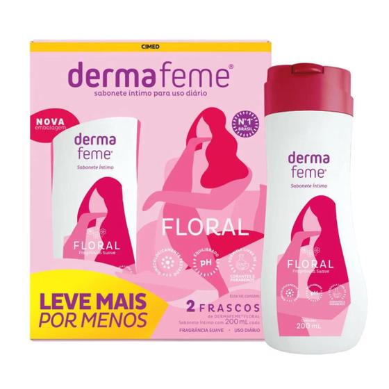 Imagem de Kit 2 Dermafeme 200ml cada - Floral