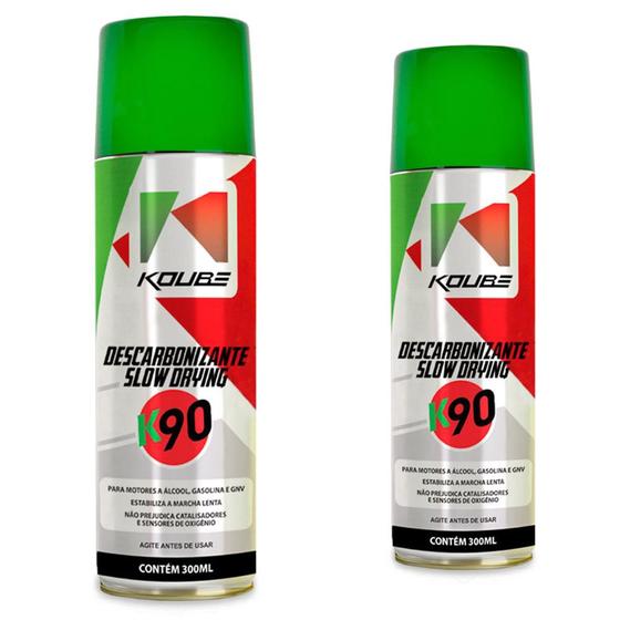 Imagem de Kit 2 Descarbonizante Slow Drying K90 300 Ml Koube