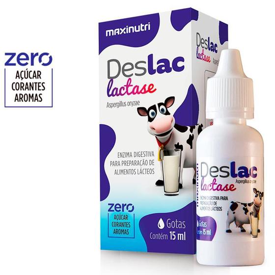 Imagem de Kit 2 deslac lactase gotas 15ml maxinutri