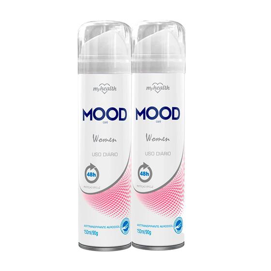 Imagem de Kit 2 Desodorante Antitranspirante Mood Care Aerosol Women 150ml