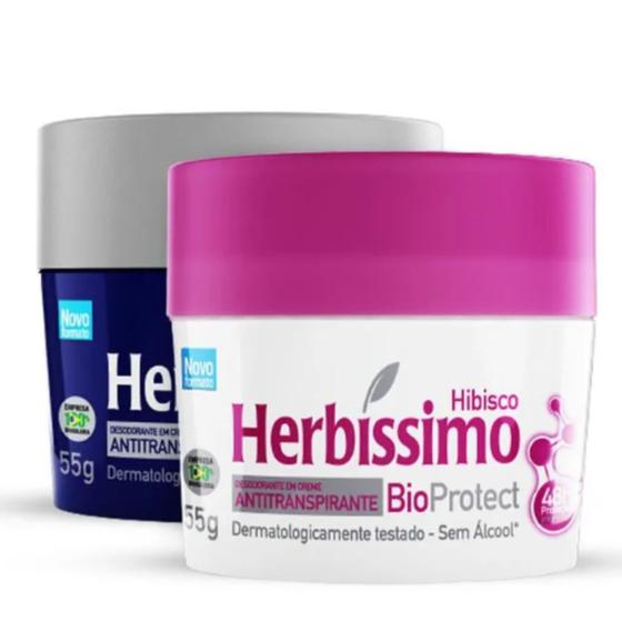 Imagem de Kit 2 Desodorante Cedro e Hibisco Herbíssimo 55G - Dana