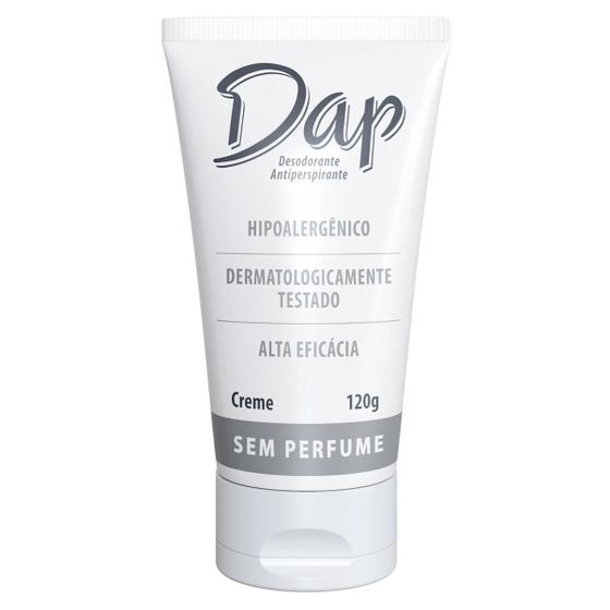 Imagem de Kit 2 Desodorante Creme S/ Perfume Antitranspirante DAP 120G