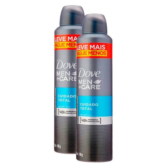 Kit 2 Desodorante Dove Men + Care Cuidado Total Antitranspirante 250ml Menor preço em Kit 2 Desodorante Dove Men + Care Cuidado Total Antitranspirante 250ml