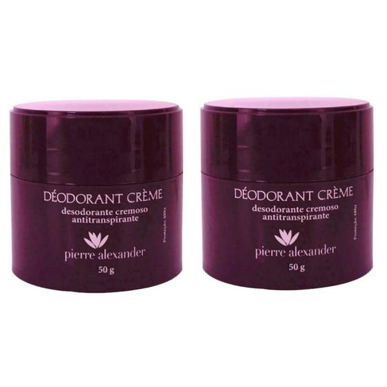 Kit 2 Desodorante Em Creme Pierre Alexander Antitranspirante 50g Menor preço em Kit 2 Desodorante Em Creme Pierre Alexander Antitranspirante 50g