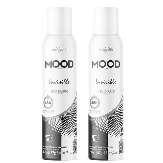 Imagem de Kit 2 Desodorante Invisible Mood Care 150Ml - My Health